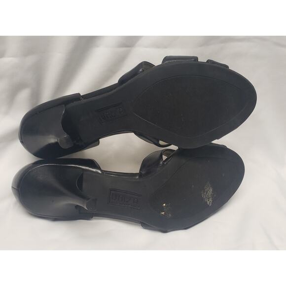 Unisa Black Open Toe Beaded Design High Heels | Women's Shoe Size 8 - Picture 9 of 10